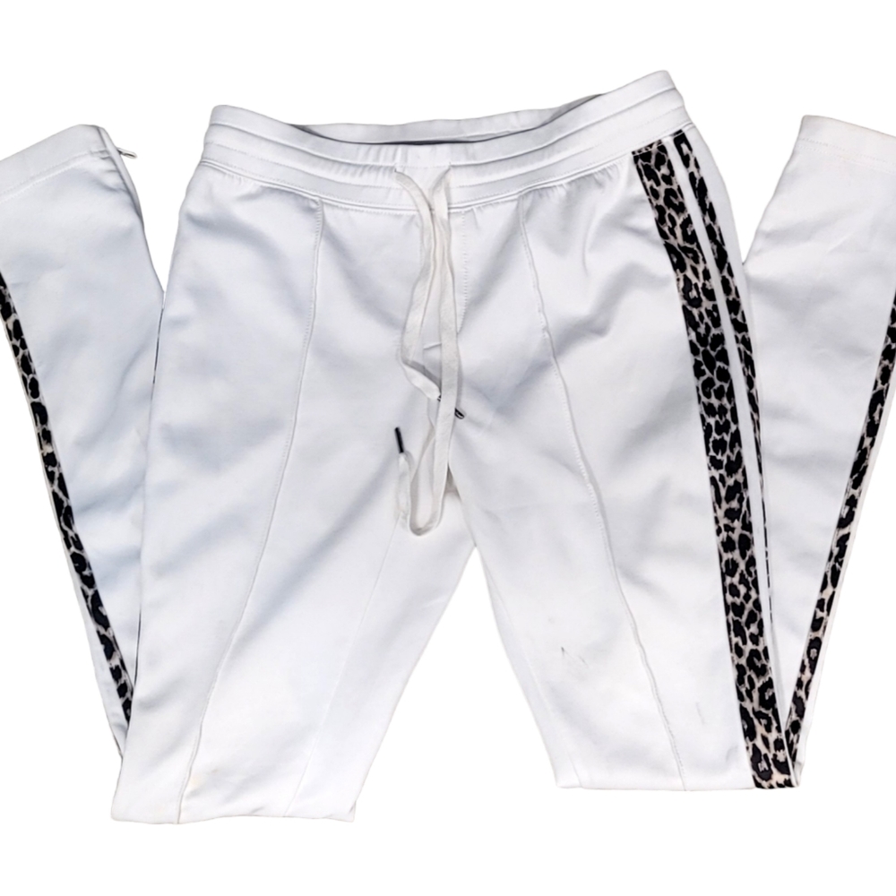 PAM & GELA | Track Pants with 2 Leopard Stripes | Petite One Size Fits All